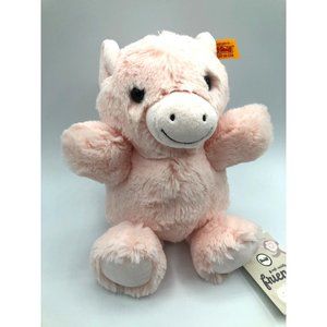 Steiff Oink Pig Soft Cuddly Friends Plush Stuffed Toy Stuffie #072550